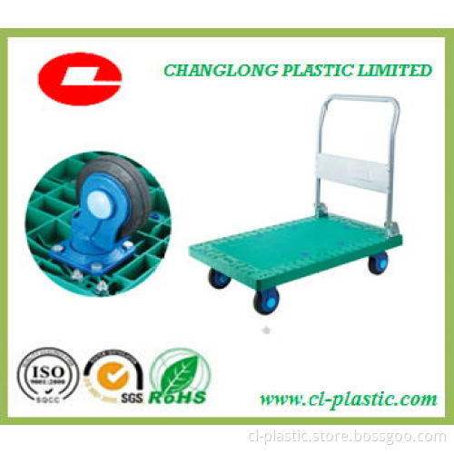 300kg Plastic New Enviromental Platform Folding Handtruck/ Trolley